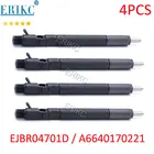 4 шт., инжектор CRDI R04701D A6640170221, дизельный инъектор, распылитель 04701D для Delphi Ssangyong Actyon Kyron Rexton