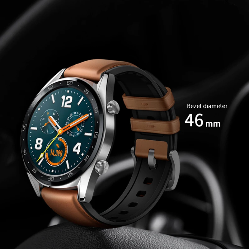 Смарт-часы HUAWEI GT водонепроницаемые трекер сердечного ритма Поддержка NFC gps