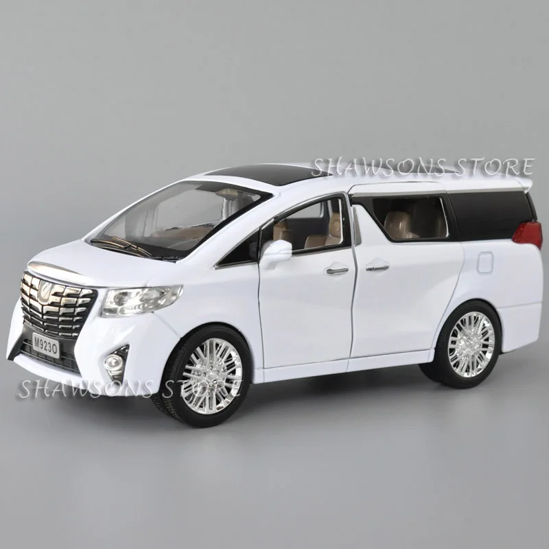 1:24 литая металлическая модель автомобиля игрушки для Toyota Alphard Реплика со звуком