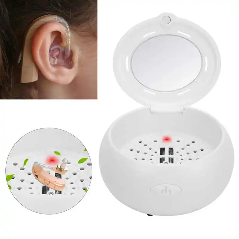 

UV Hearing Aid Drying Box Dehumidifier Moisture-Proof Dryer Case