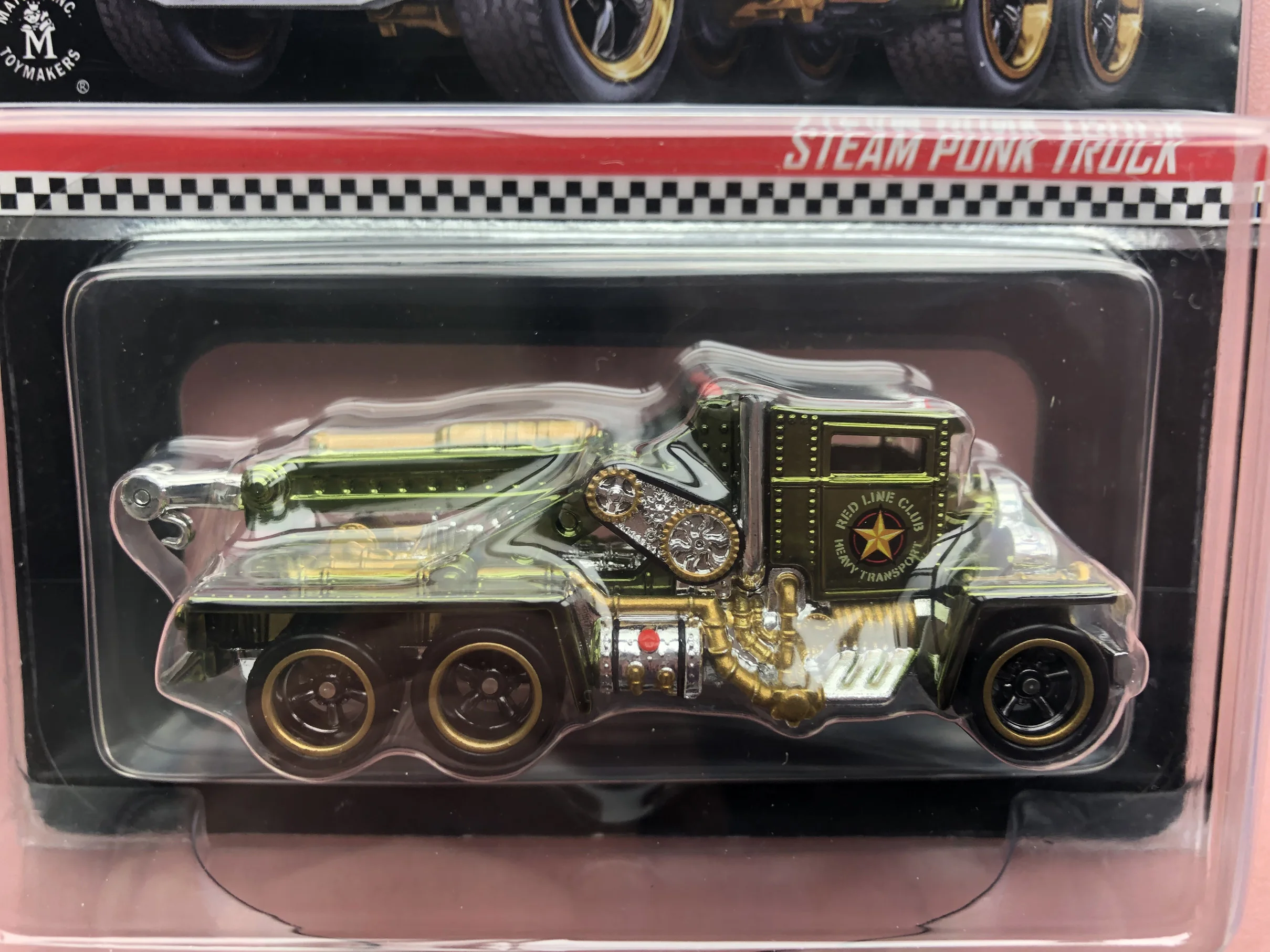 Горячие колеса автомобиля 2019 красная линия клуб паровой панк грузовик коллектор