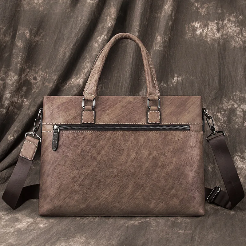 Кожаная сумка мужской портфель кожаная мужская с натуральным лицевым покрытием