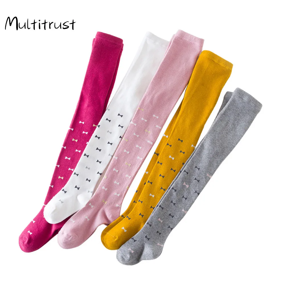 

2021 Baby Autumn Winter Tights Hot Baby Toddler Kid Girl Ribbed Stockings Cotton Warm Pantyhose Solid Candy Color Tight 2-8Years