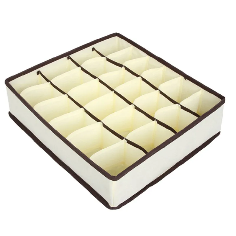 

4 Pcs Foldable Underwear Storage Box Socks Clothes Bra Wardrobe Closet Drawer Organizer Home Boxes Decor