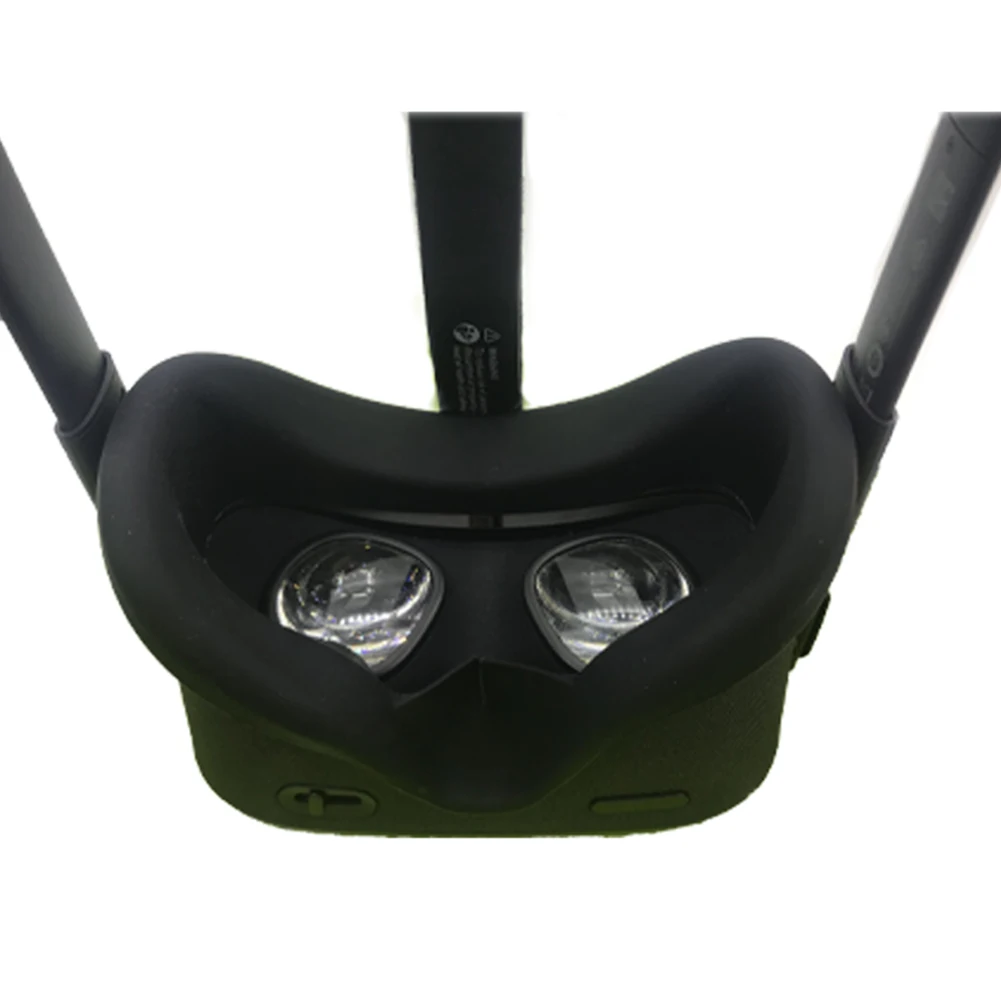 Очки VR, аксессуары, сменные подарки, затенение, Защитная Эластичная маска для глаз, для лица, силиконовый мягкий чехол, кожа для OculusQuest - Цвет: Черный