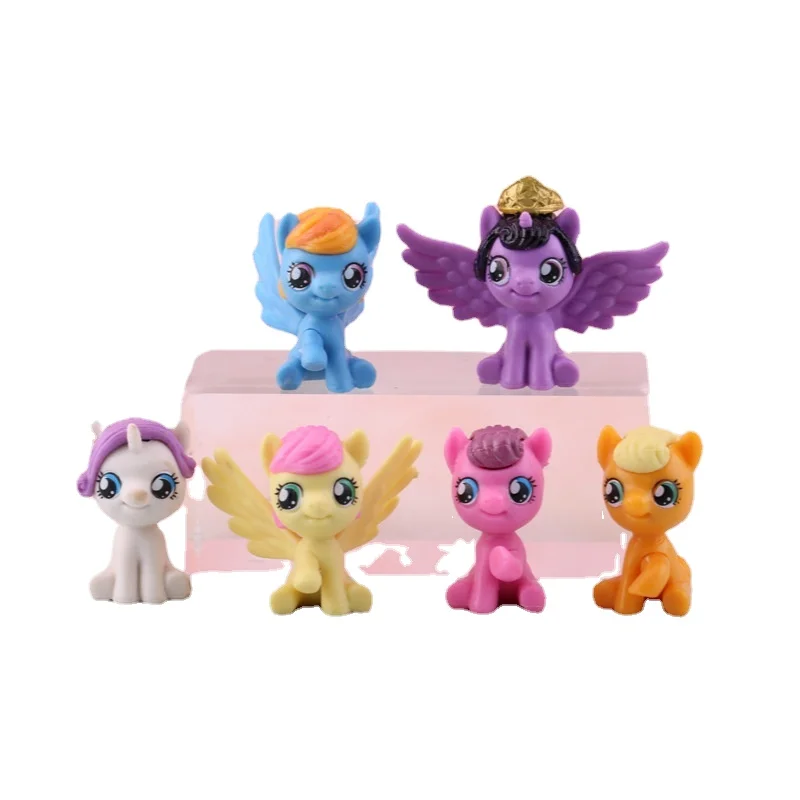 

My Little Pony Toys Doll Twilight Sparkle Kids Girl Play House Cartoon Kawaii Anime Figurine Cute Model Gift Ornaments