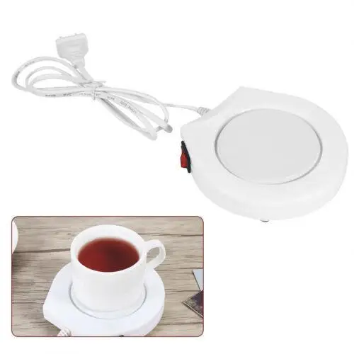 

Protable USB Warmer Gadget Thin Cup-Pad Coffee Tea Drink Heater Tray Mat Beverage Mugs Keep Drink Warm Pad Coaster Nice Gift