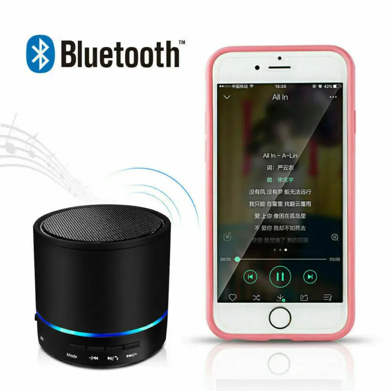 Умный Bluetooth-динамик беспроводной портативный мини mp3-плеер перезаряжаемый