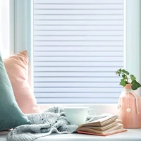 matte stripe window film privacy stained decorative uv window sticker frosted thermal self adhesive film for home glass vinyl