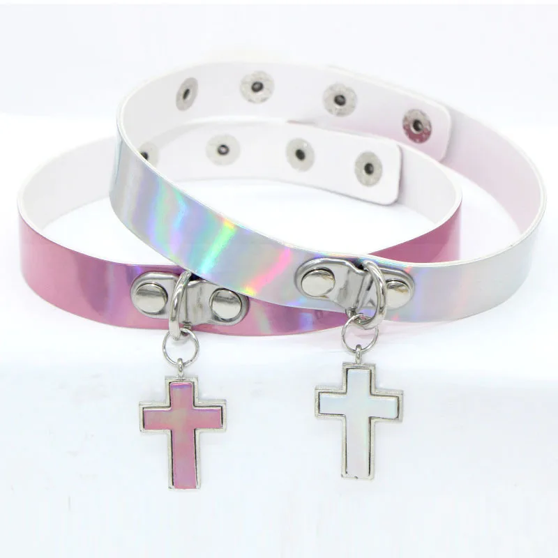 

Женские эротические аксессуары в стиле Харадзюку, сексуальный Воротник из искусственной кожи, модное металлическое ожерелье, кожаное коль...