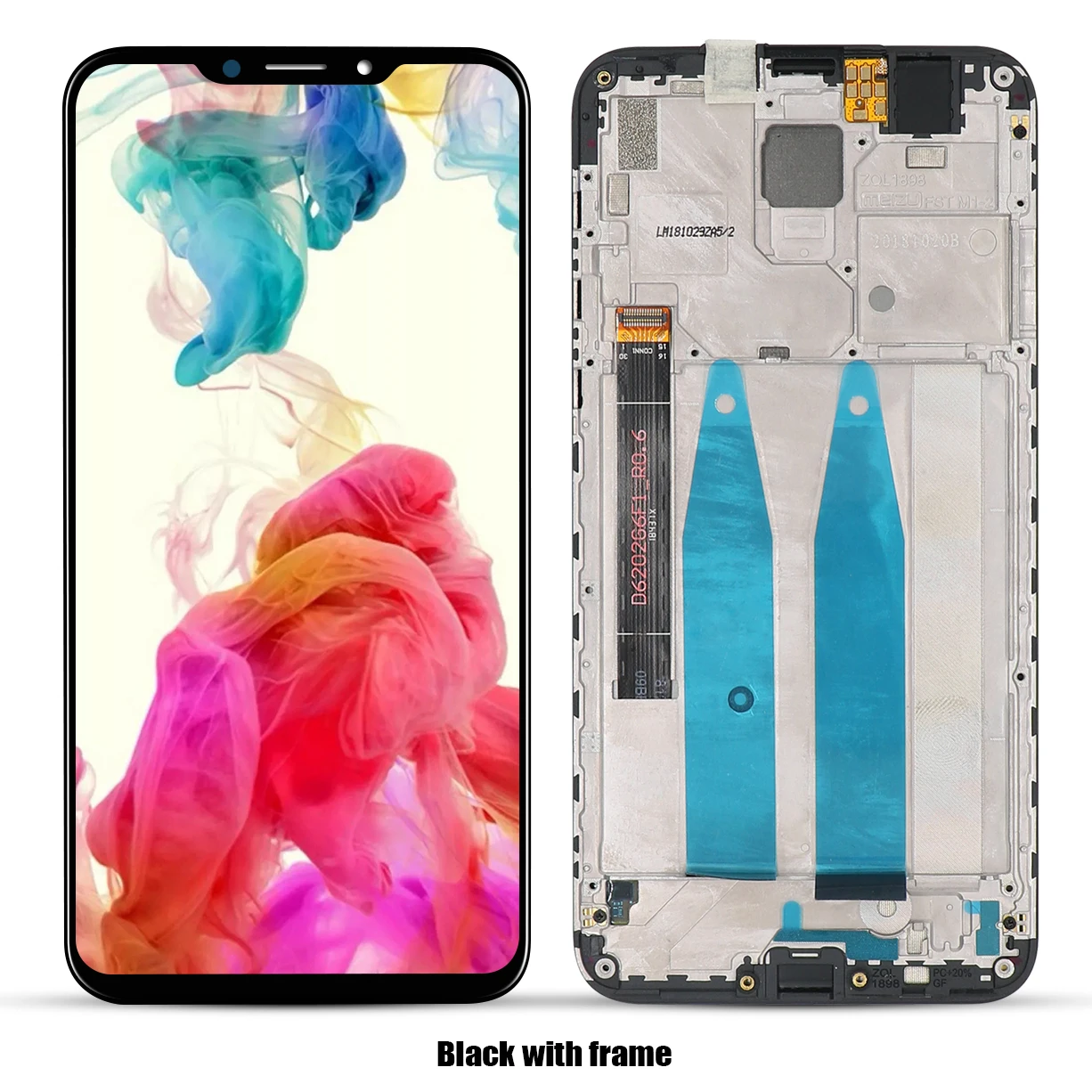 ЖК-дисплей Meizu X8, сменный ЖК-дисплей+ сенсорный экран, дигитайзер, Meizu X8, чехол для телефона с ЖК-экраном+ инструмент X8, ЖК-экран - Цвет: Black with frame