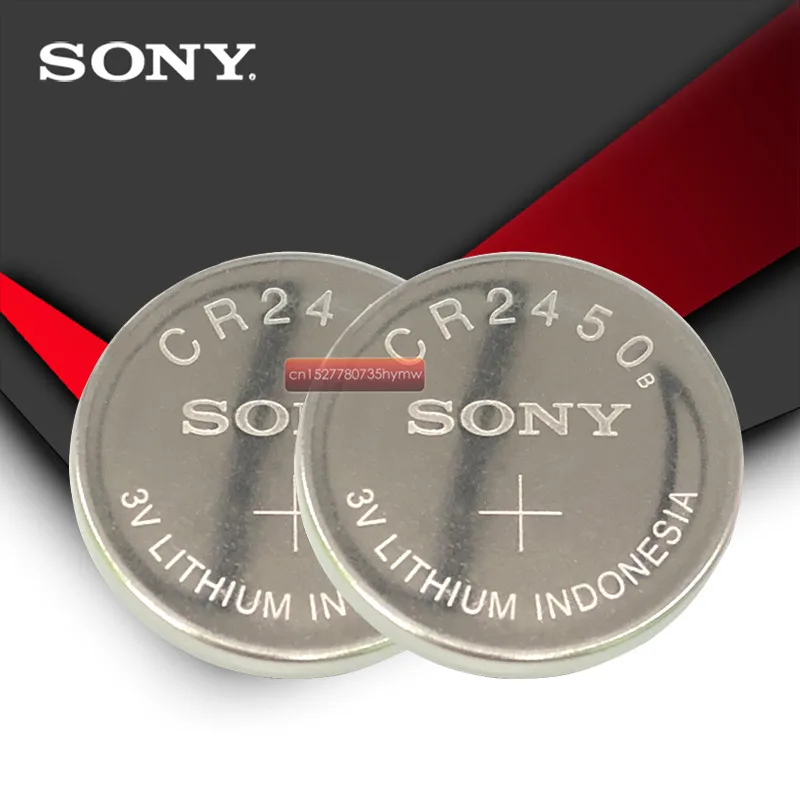 2 шт./лот sony CR2450 CR 2450 3V литиевой часы информационные Брелоки для ключей Батарея батарейки для часы swatch для автомобиля LEXUS Contro
