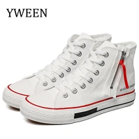yween new arrive high top sneakers men designer sneakers fashion high upper canvas shoes fashion men s vulcanize shoes
