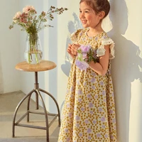 2021 girls summer light dresses fashion lace splicing kids beach long dress cotton sister outfits childrens clothing 2 14 years