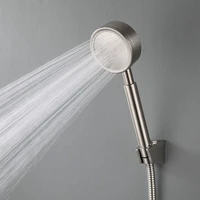 304 stainless steel shower head pressurized bathroom fall resistant handheld water saving rainfall spa copper core shower pipe