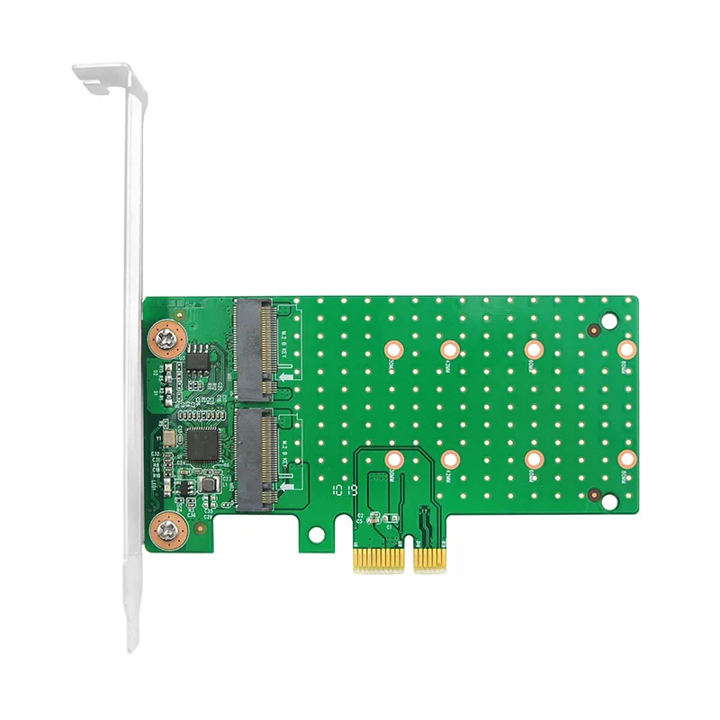 Linkreal Dual PCIe 2,0-M.2 SATA RAID control ler карта с чипсетом ASMedia Raid control PCIe x1 M2 SATA адаптер