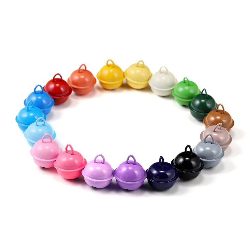 

6pcs 22mm Colorful Metal Bell Christmas Bells Jingle Bell for Christmas Tree Decoration/Party Item/Crafts Handmaking Accessories