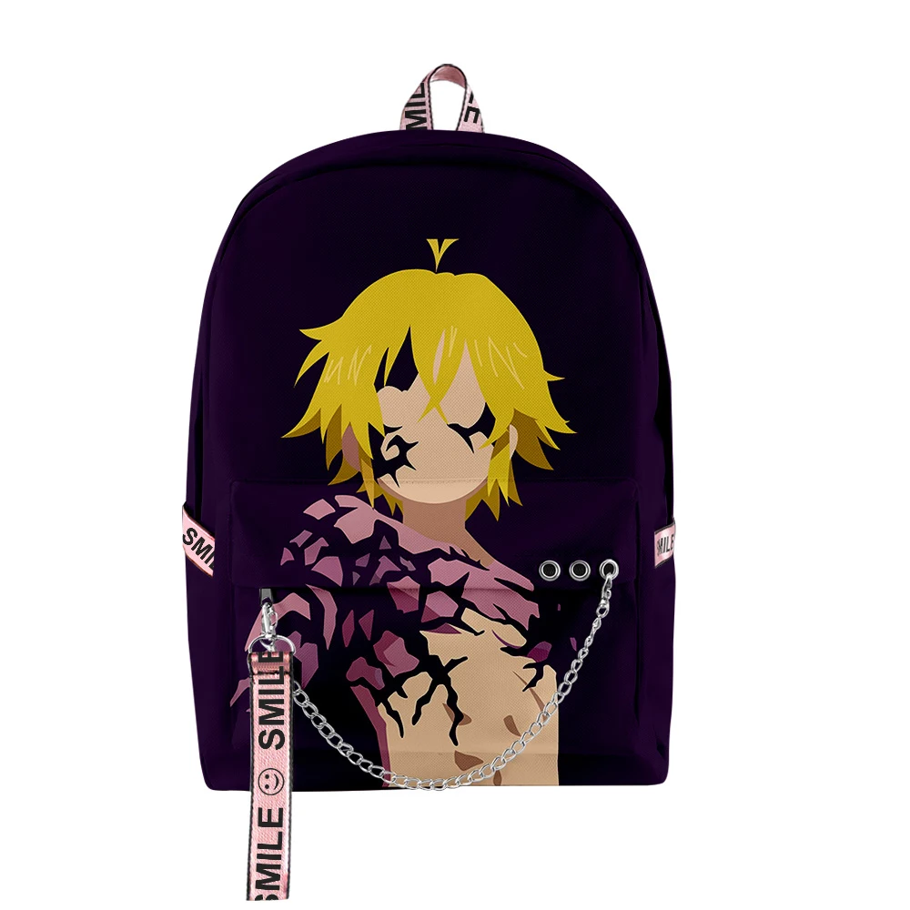 

2021 The Seven Deadly Sins Men Women Backpack Fabric Oxford High Capacity Hip hop Girls Child School bag Travel Backpack