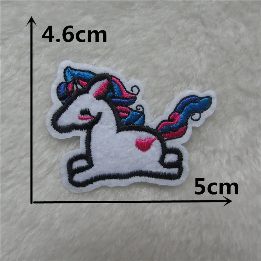 Высокое качество Единорог Вышивка патч железо на мультфильм патчи Радуга лошадь