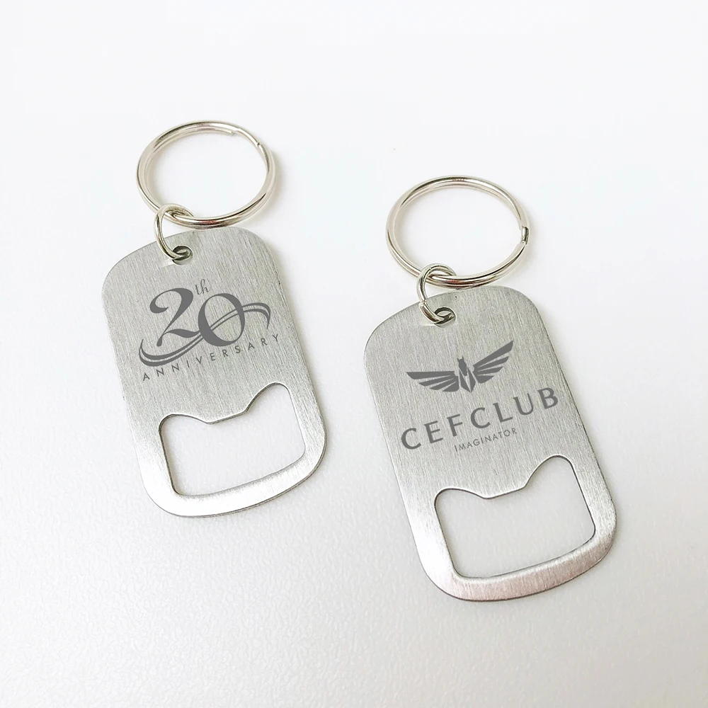 Заказной металлический брелок из нержавеющей стали открывалка для пивных