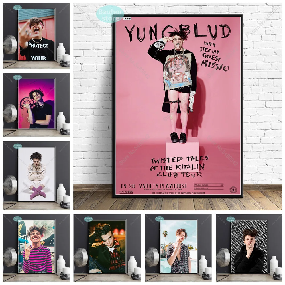 Художественный постер Yungblud постеры и принты с музыкой певицей звездой концертом