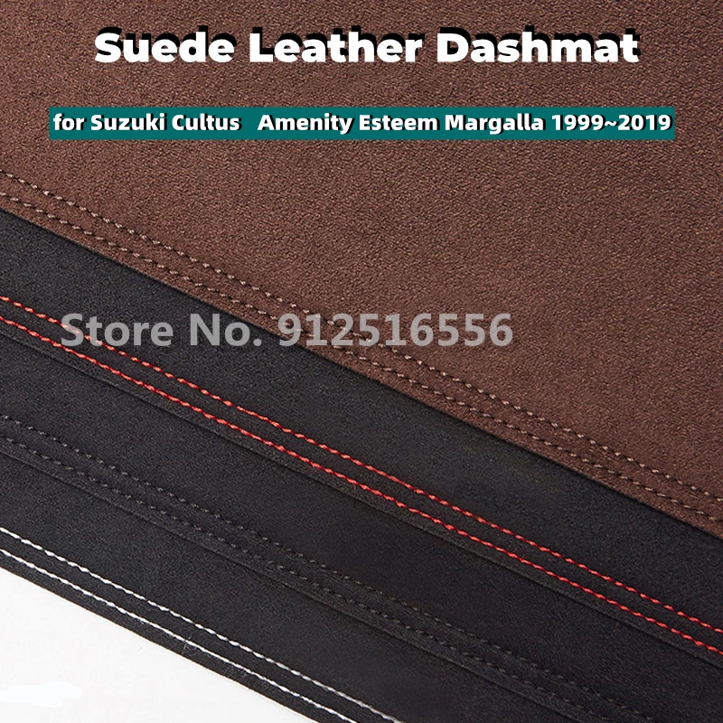 

Car Suede Leather Dashmat Dash Mats Pad Dashboard Covers Sun Shade Carpet for Suzuki Cultus Amenity Esteem Margalla 1999~2019