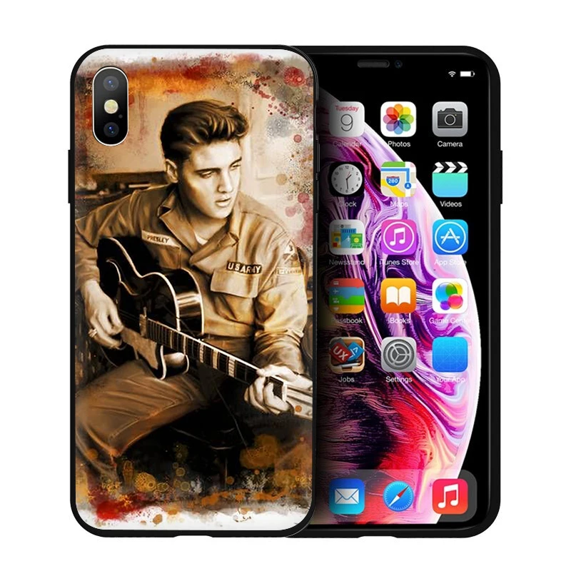 B3 Мягкий силиконовый чехол для телефона EWAU Elvis Presley для iPhone 5 5S SE 6 6s 7 8 plus X XR XS 11 Pro Max - Цвет: B3