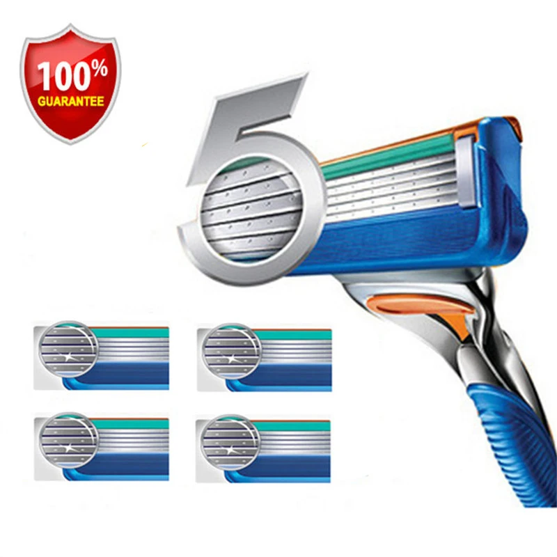 4 шт./упак. высокое качество 5 слоев лезвенная бритва бритвенные лезвия для Для