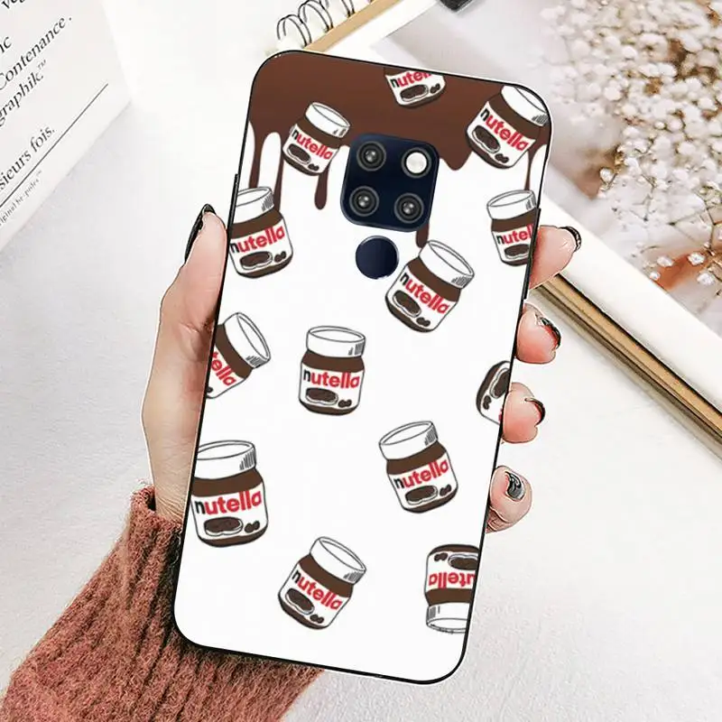 

Chocolate Nutella Phone Case for Huawei Mate 20 10 9 40 30 lite pro X Nova 2 3i 7se