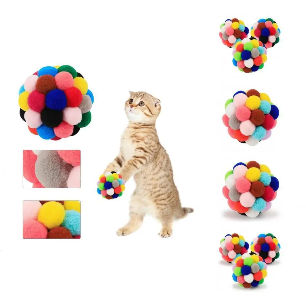 

Мягкий Мяч для котов, игрушка для жевания, декоративный веревочный мяч для домашних животных