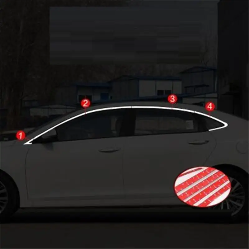 Оконные Внешние Декоративные Хромированные автомобильные аксессуары для