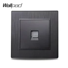 Настенная панель S6 Черный Серебряный Золотой rj11телефонная розетка настенная розетка матовый ПК пластик имитирующий алюминий