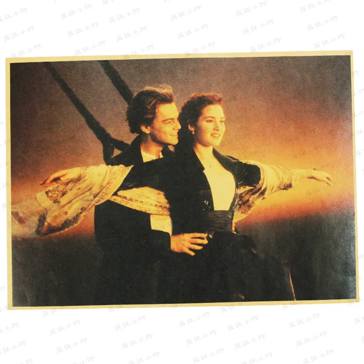 Фильм Titanic классический ретро-постер домашний декор - Цвет: Белый