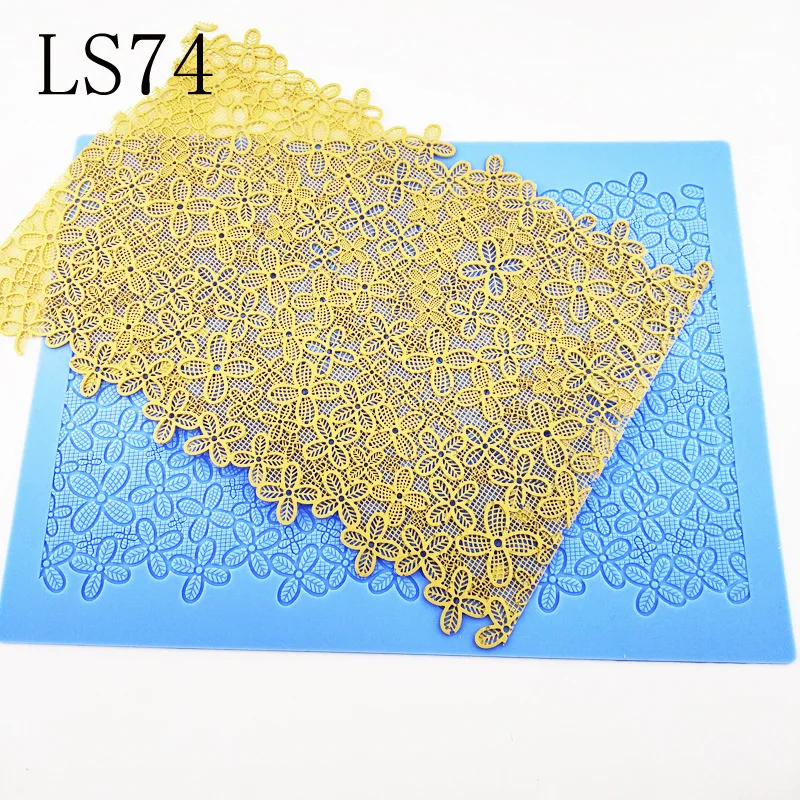 

DBS041, большой размер, цветочный кружевной коврик, силиконовая форма, сахар, искусственный инструмент, кухонная утварь, сделай сам