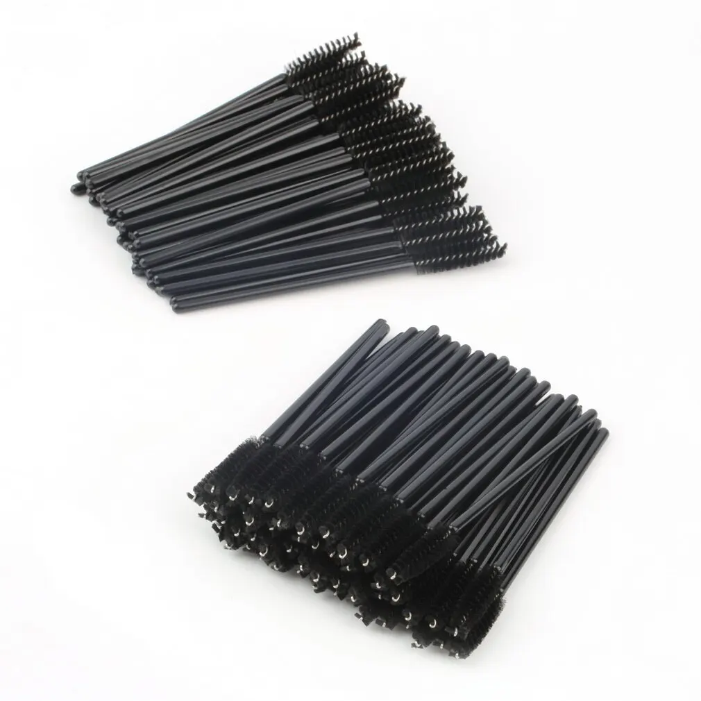 

100 PCS Disposable One-Off Eyelash Mini Brush Mascara Wands Applicator make up brush Drop Shipping Wholesale Beauty Accessories