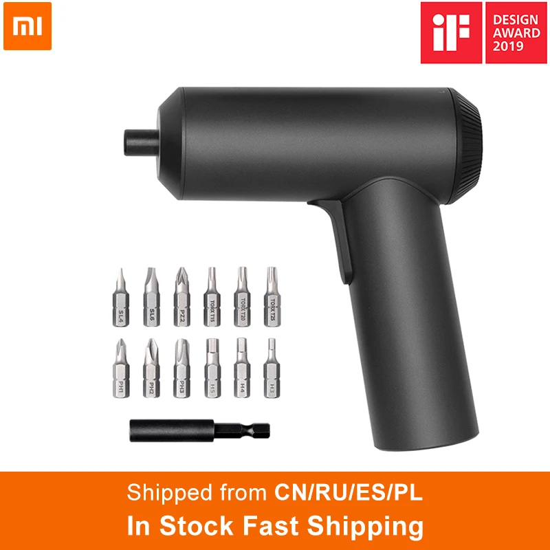 Xiaomi Mijia электрическая отвертка с 12 шт. S2 винтовые биты 3 6 в 2000 мАч аккумуляторная