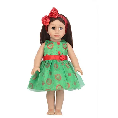 doll with clothes Американская кукла девочка 43 см мягкие Реалистичные шелковые куклы в одежде 17 Дюймов Куклы для девочек лучший подарок на Рождество и день рождения - Цвет: doll with clothes