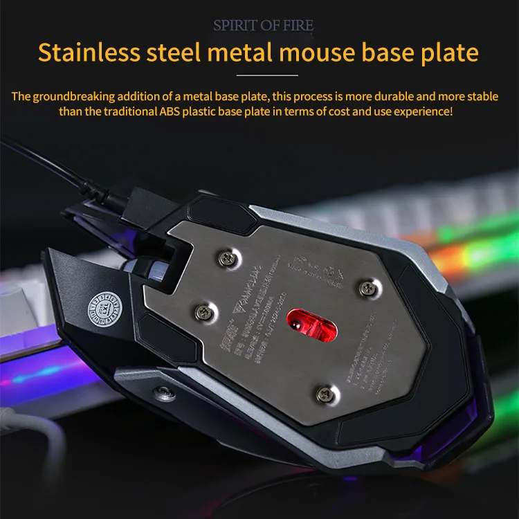 Механическая клавиатура Hannord игровая и мышь с подсветкой для компьютера