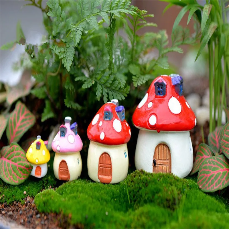 1 шт. 4 цвета искусственные грибы кукольный домик сказочные садовые миниатюры