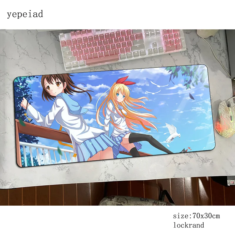 

Nisekoi padmouse 800x300x3mm gaming mousepad game Halloween Gift mouse pad gamer computer desk 3d mat notbook mousemat pc