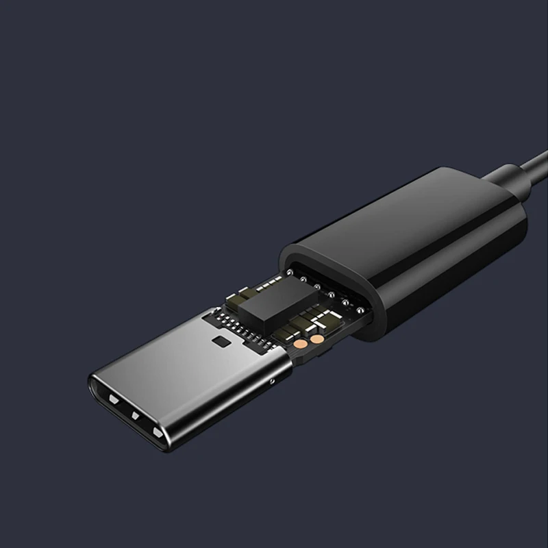 Наушники-вкладыши XIAOMI Type C Hybrid USB музыкальные наушники с пультом дистанционного