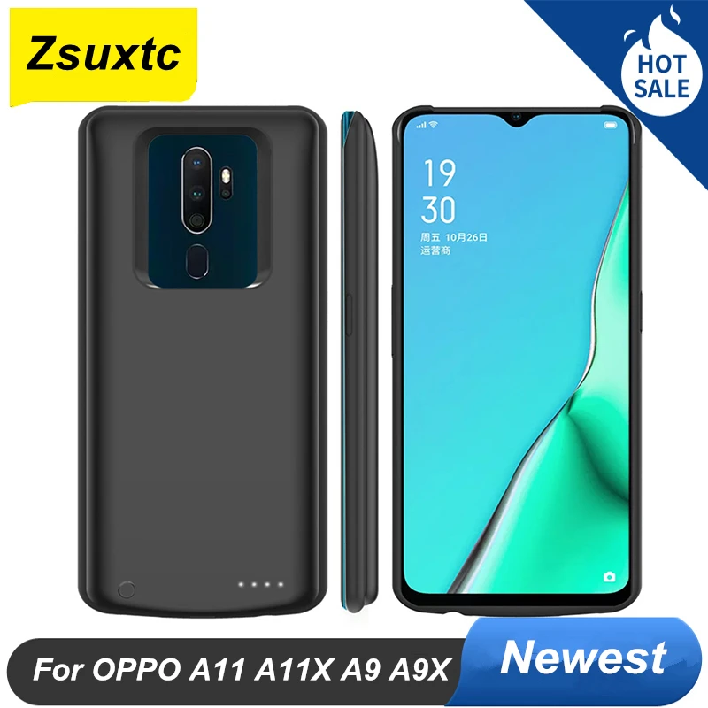 

Чехол для аккумулятора для OPPO A11 A11X A9 A9X, чехол для зарядки, чехол для смартфона, внешний аккумулятор для OPPO A9 A9X, чехол для аккумулятора