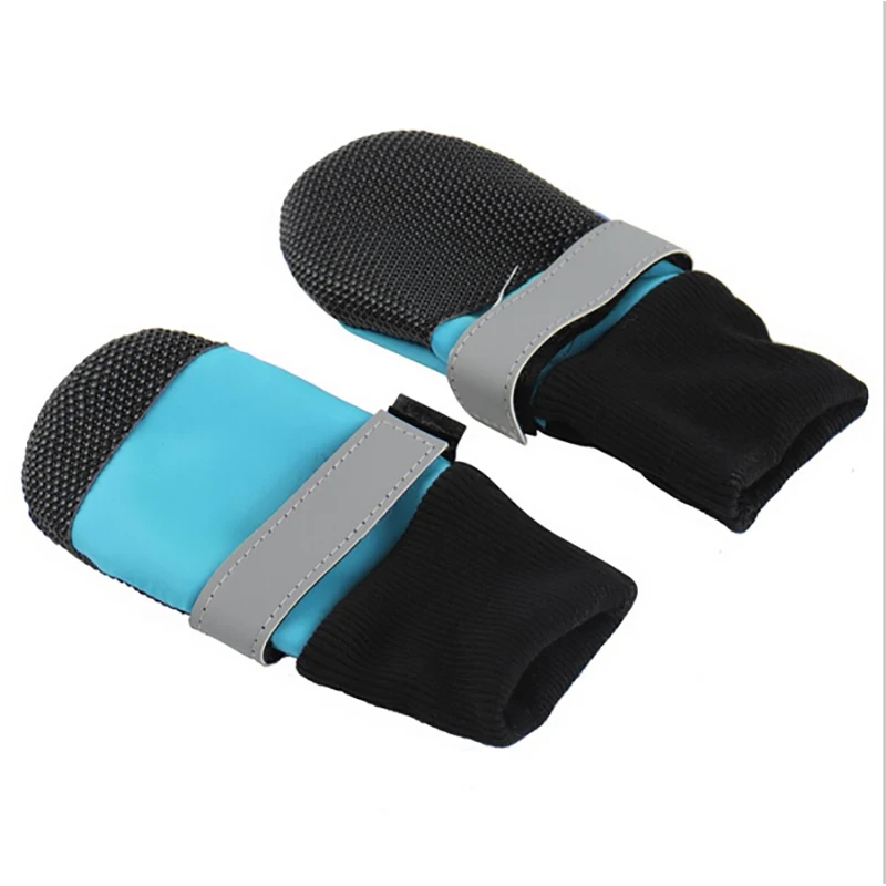 Комнатных собак однотонная обувь Цвет мягкая теплая собачья лента-липучка Magic Tape