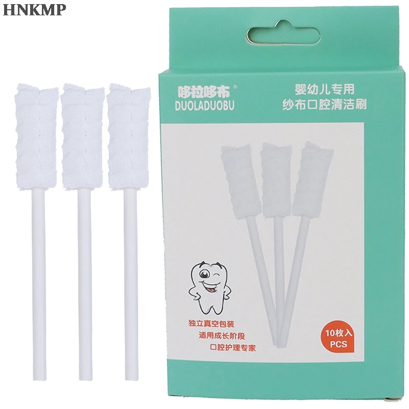 

Одноразовый инструмент для чистки зубов, зубной язык, 10 шт./партия, марлевая зубная щетка, мягкие салфетки, очиститель полости рта