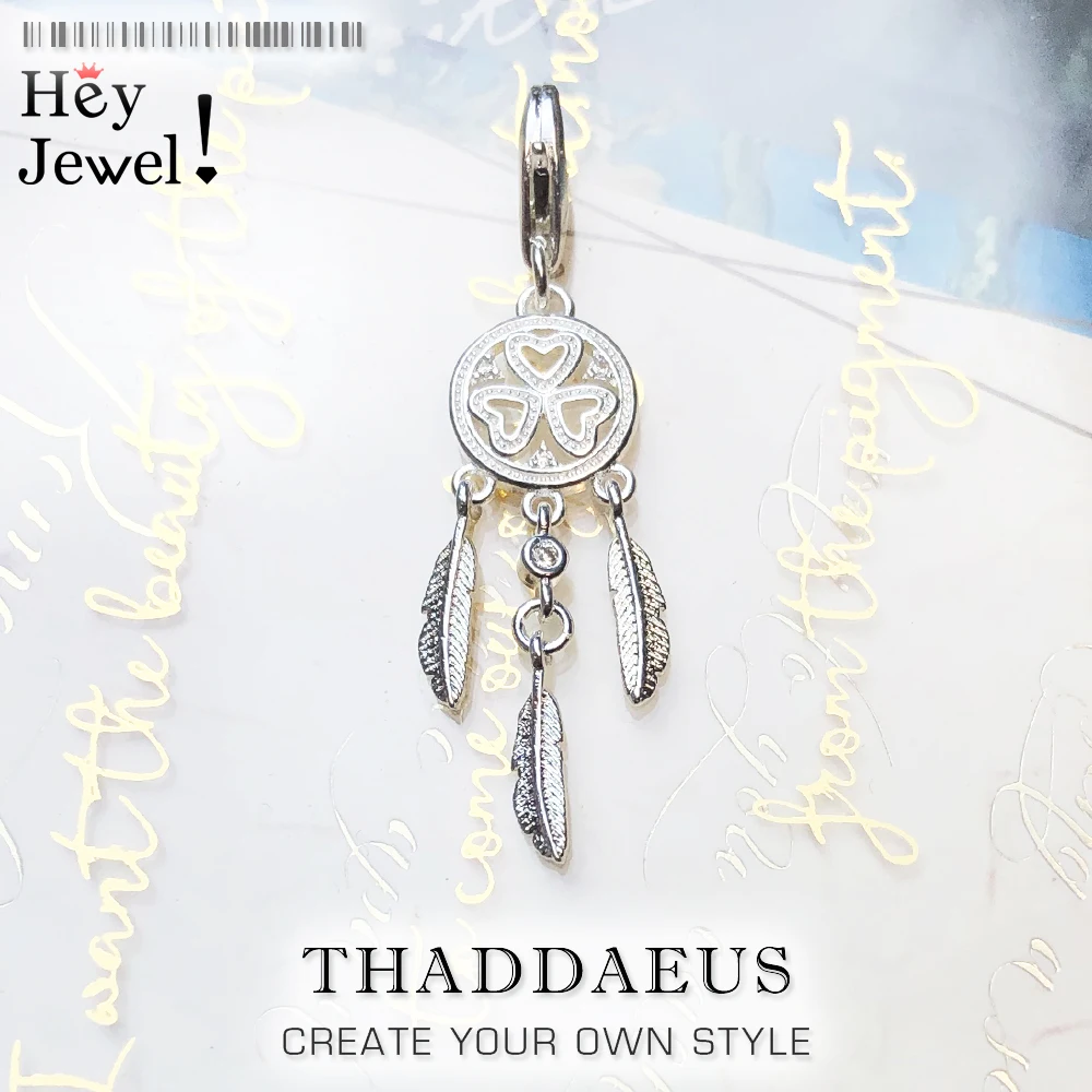 Женский браслет с подвеской Ловец снов серебро 2020 пробы 925|Ювелирные шармы| |