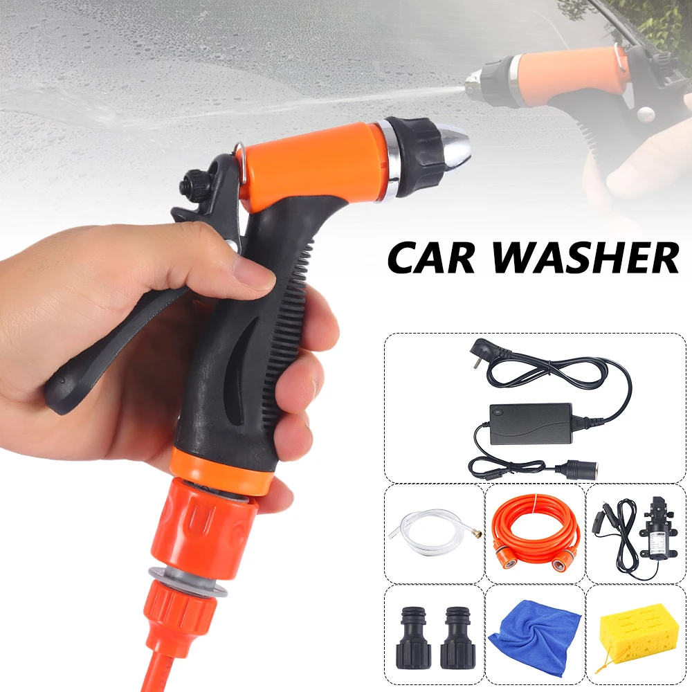 Простая портативная Автомойка с автомойкой пистолет насос высокого давления