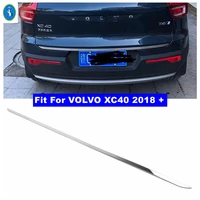 rear trunk accent cover tail gate tailgate trim back boot door strip panel cover kit accessories fit for volvo xc40 2018 2022