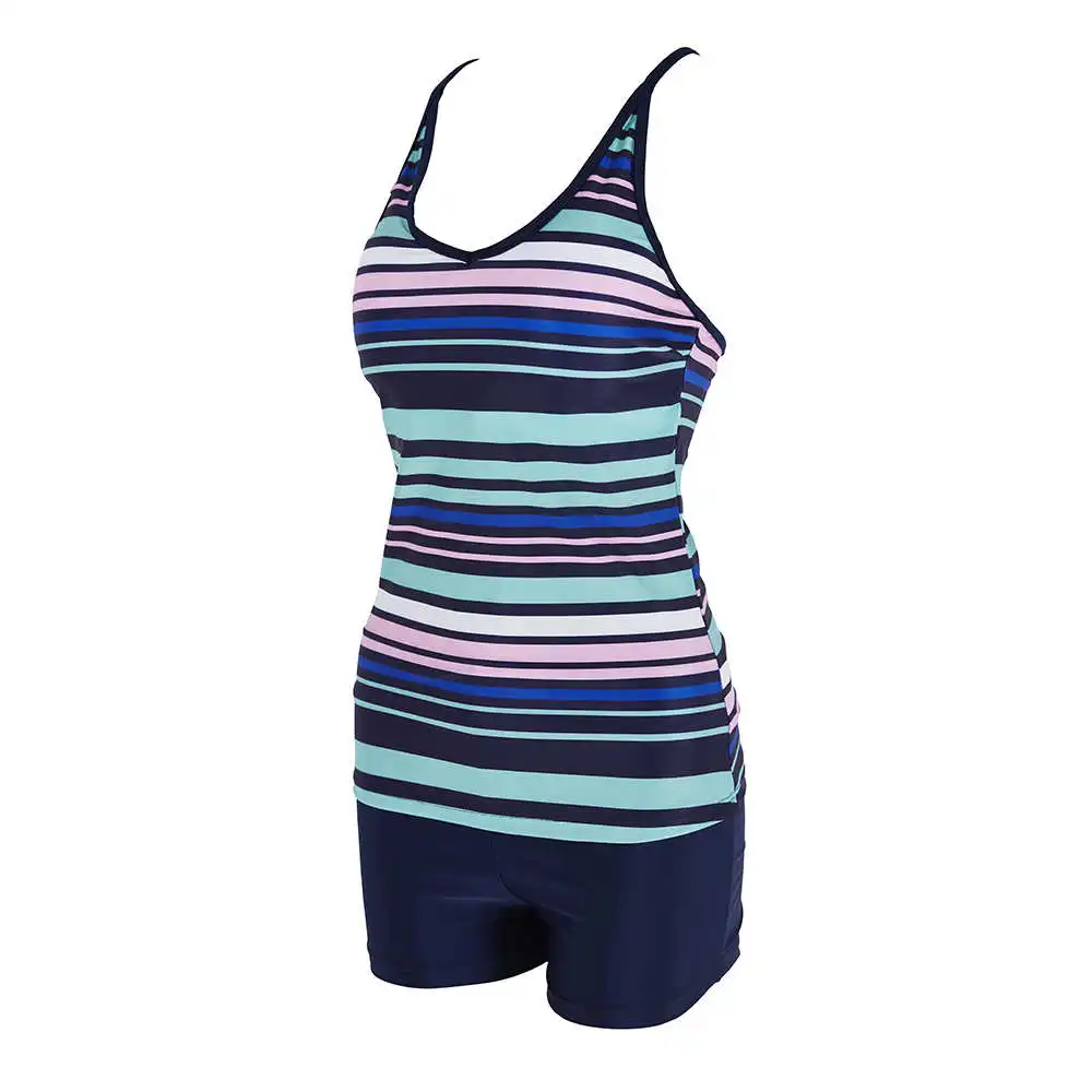 Женский купальник танкини с высокой талией и эффектом пуш ап| |