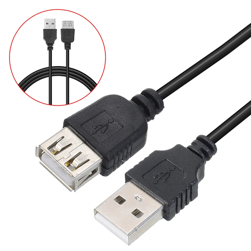Новейший 70 см черный USB 2,0 кабель-удлинитель высокое качество А-папа Женский USB удлинитель Кабель для зарядки и передачи данных Шнур Mayitr