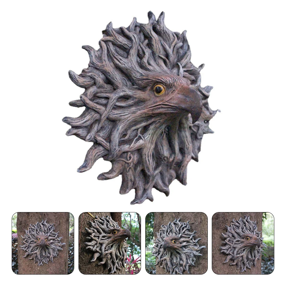 

1Pc Eagle Tree Statue Outdoor Courtyard Ornament Garden Art Hanging Pendant
